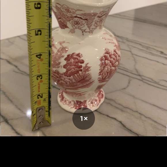 Vintage Johnson Bros Red Transferware Pitcher - Picture 10 of 10